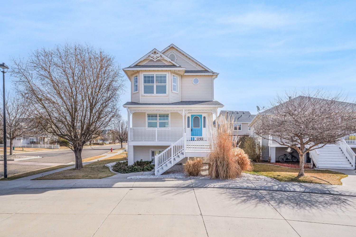 Front exterior of 1192 Windsor Park Dr home for sale in Fruita Colorado near parks and downtown
