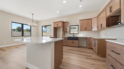 Kitchen with quartz countertops at 2157 Monument Lane in Grand Junction, Colorado