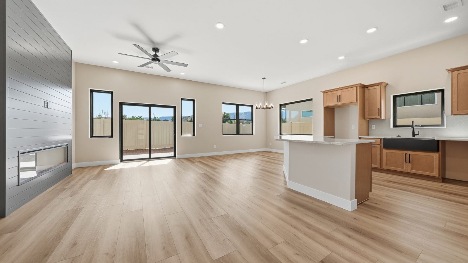 Living room views of the Redlands at 2157 Monument Lane